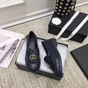 Luxury Designer Women's Genuine Leather Small Fragrance Style Rhombus Sheepskin Women's Shoes Thick Sole Single-layer Breathable - Product Image 4