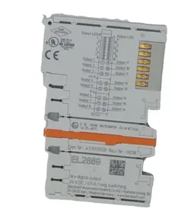 Beckhoff Terminal EtherCAT HD EL2889, 16 Saluran Output Digital 24 V DC, 0.5 A, 0 V (Tanah) Beralih