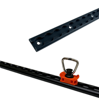Système de fixation L-Track en aluminium léger, compatible avec les fixations à goujons simples et doubles, accessoires de contrôle de cargaison pour camions et remorques
