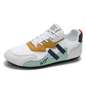 Zapatillas Blancas Transpirables de Verano para Hombre, Modernas, de Una Sola Capa, Planas, Casuales, con Cierre Deslizante, Estilo Combinable con Todo - Product Image 5