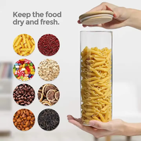 Ensemble de 24 bocaux en verre écologiques pour la cuisine, contenants à épices avec couvercles en verre amovibles, étiquettes imprimées blanches et couvercles à secouer