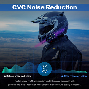 Interfono <span class=keywords><strong>Bluetooth</strong></span> per Moto FODSPORTS FX6S con Riduzione del Rumore CVC, Lunga Autonomia, Abbinamento a 6 Dispositivi, Auricolare FM per Caschi Integrali e Aperti - Product Image 2