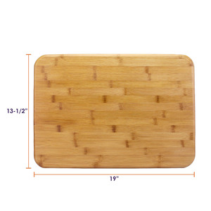 Bloc à découper en bambou, planche à découper en bambou pour la cuisine, plats en bois de bambou avec pied pour la préparation des aliments - Product Image 6