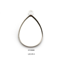 Bijoux en acier inoxydable collier rond pendentif Cabochon blanc Base réglage lunette plateaux à fond plat pour la fabrication de bijoux