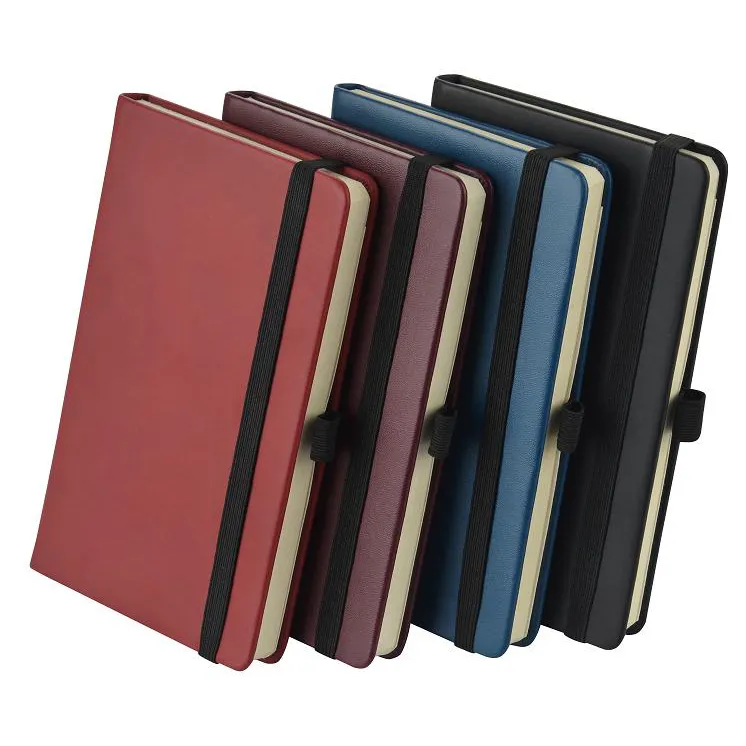 PU deri Moleskine dizüstü geri pocket ile A6