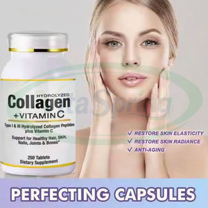 VitaSpring Meereskollagen-Kapseln Hautaufhellungs-Nahrungsergänzungsmittel Gefrorenes Kollagen 2-in-1 Vitamin E Kollagen Vitamin C Kapseln - Product Image 2