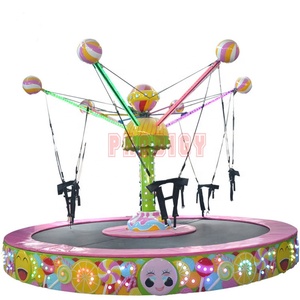 2020 Thiết Kế Mới Công Viên Giải Trí Thiết Bị Rides Lollipop Xoay Bungee Nhảy Trampoline Xoay <span class=keywords><strong>Carousel</strong></span> Rides Để Bán - Product Image 5
