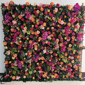 ชุดสีเพิ่มบรรยากาศดี8 * 8FT ฉากหลังติดผนังดอกไม้แผงติดผนังดอกไม้สีสันสวยงามสำหรับออกนอกบ้านในฤดูใบไม้ผลิ - Product Image 5