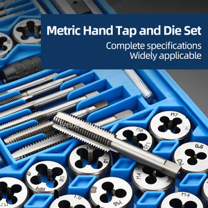 Peralatan Tangan Tad Repair Tool Kit Tading Tap and Die Set M3-M12 Screw Tad Plugs Taper - Product Image 3