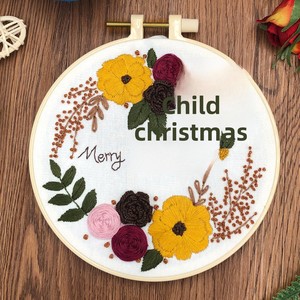 Kit de Bordado Europeo Hecho a Mano, Tela de Algodón con Diseño Floral, Ministerio de Cultura, Punto de Cruz y Manualidades de Bordado - Product Image 3