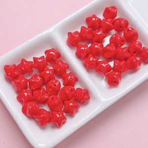 Accesorios para Teléfonos Móviles Hechos a Mano para Mujer, Marca <span class=keywords><strong>CIFU</strong></span>, Cuentas de Plástico Acrílico Lucite Multicolor de 13mm con Forma de Estrella, para DIY - Product Image 4