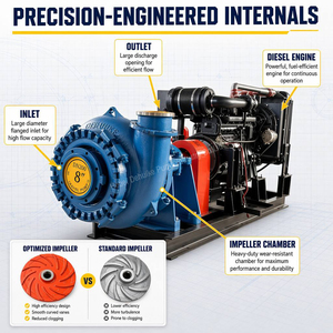 <span class=keywords><strong>Pompe</strong></span> à gravier diesel montée sur camion, <span class=keywords><strong>pompe</strong></span> mobile auto-amorçante de 6 pouces pour le dragage des rivières - Product Image 6