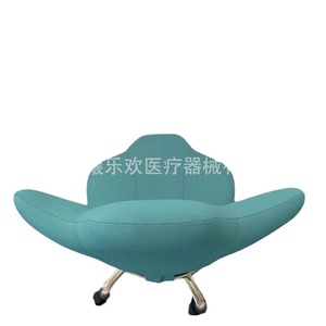 Silla de Examen por Ultrasonido Shileva, Color Azul Pavo Real, Ergonómica, Ajustable en Altura, con Ruedas, para Uso en Consultorios Médicos - Product Image 5