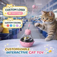 Jouet pour chat en plastique écologique personnalisable, offrant un service OEM ODM, options de couleur et de taille, développement d'emballages, global