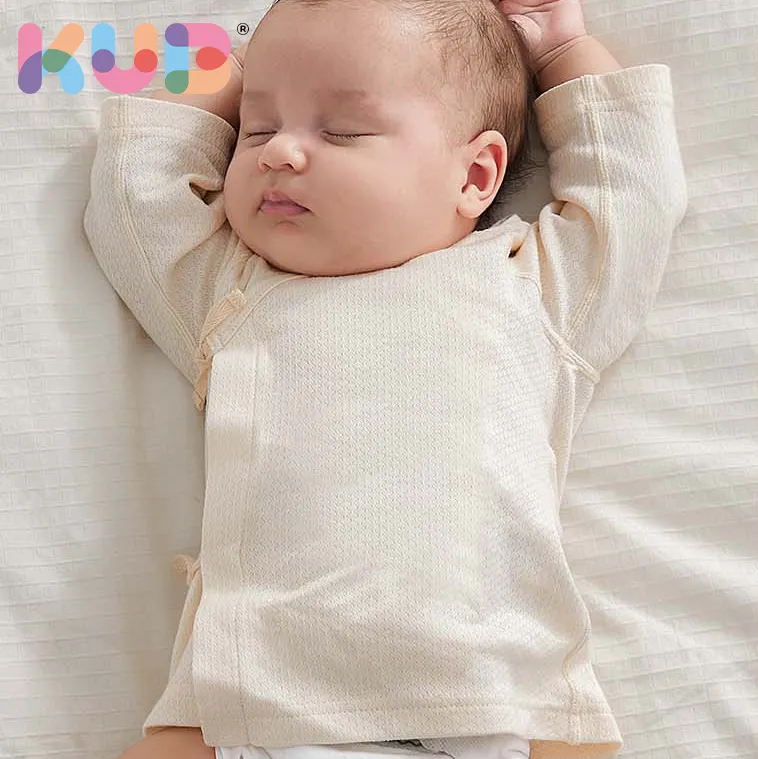 Kub piyama bayi 100% katun, baju tidur bayi tanpa pemutih/agen neon/cetakan baju tidur bayi rajut