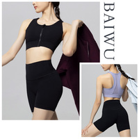 125114012 Baiwu Sport pantalon entraînement Gym Push up bout à bout taille haute formateur Yoga pantalon pour les femmes
