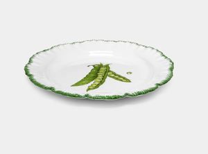 <span class=keywords><strong>Assiette</strong></span> à salade et dessert en céramique peinte à la main, motif pois de jardin - Product Image 3