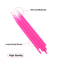 Micro-brosses jetables pour extensions de cils, micro-applicateurs roses en gros, écouvillons de nettoyage pour tatouages et maquillage, marque privée