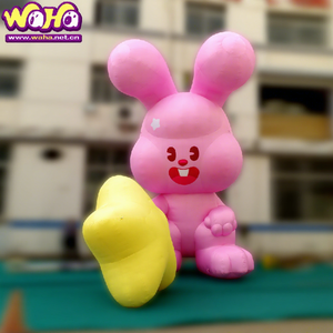 Grand visage lapin rose gonflable pour Pâques PVC publicité gonflables <span class=keywords><strong>Alice</strong></span> <span class=keywords><strong>pays</strong></span> <span class=keywords><strong>des</strong></span> <span class=keywords><strong>merveilles</strong></span> lapin animatronique ballon lapin de Pâques - Product Image 1