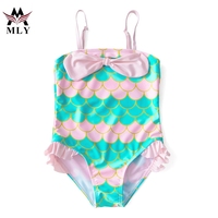 Maillot de bain une pièce imprimé européen et américain MLY pour fille maillot de bain à volants licorne doux pour bébé fille maillot de bain pour enfants bikini pour enfants