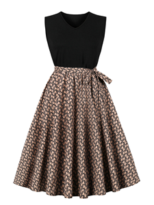Robe d'été pour femmes, robe décontractée à pois, élégante, rétro, vintage, années 50, années 60, robe femme, rockabilly, <span class=keywords><strong>pin</strong></span>-<span class=keywords><strong>up</strong></span>, vêtements personnalisés de marque - Product Image 6