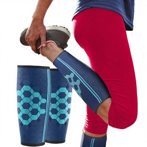 Manchons de compression tricotés haute élasticité pour mollets, pour adultes, pour la course, le fitness, le cyclisme, le football, et la prévention des entorses de la cheville - Product Image 1