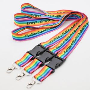 Custom Sublimation Full Color Printed <b>Lanyard</b> ID Card Holder Neck Strap Detachable Buckle Souvenir Keychain <b>Lanyard</b> - Product Image 1