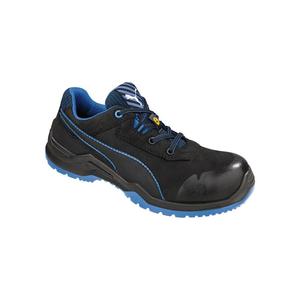PUMA Zapato DE SEGURIDAD Argon Blue Tamaño bajo 43 negro/azul S3 ESD SRC EN ISO 20345 cuero nobuk - Product Image 1