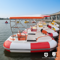 Bateau tamponneur Meierya pour 4 personnes, bateau électrique télécommandé pour enfants, durable, multifonctionnel, écologique, pour la navigation aquatique