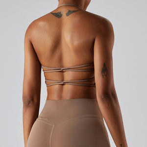 Gilet de sport rembourré léger et sexy pour femme, sous-vêtement de fitness à séchage rapide pour la course à pied, le yoga, grande taille, dos respirant - Product Image 1