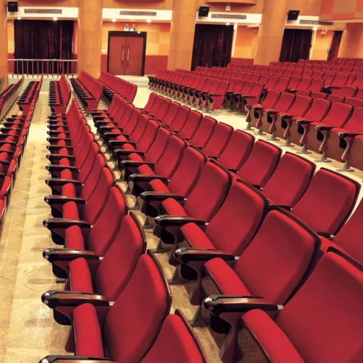 Chaises d'auditorium d'école Salle de conférence Chaise d'auditorium de salle pliante