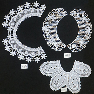 MSBJ0460 Venta caliente señoras accesorio poliéster hueco encaje bordado cuello desmontable - Product Image 5