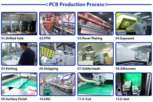 Carte PCB <span class=keywords><strong>vierge</strong></span> FR4 double couche personnalisée pour l'électronique intelligente, finition ENIG, huile bleue, texte blanc, pour appareils matériels intelligents - Product Image 2