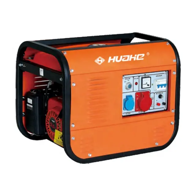 2kw gasoline generator 3 phase electric start with battery for European market