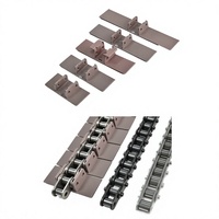 Chaîne à base d'acier avec plaque de couverture en plastique, plaque de serrage, attache de chaîne