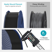Filament PLA+ haute vitesse, diamètre 1,75 mm, température d'impression 190-260°C, impression 3D haute vitesse avec une bonne fluidité, sans effet de filaments.