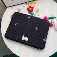 Sac d'ordinateur personnalisé à motif papillon Housse matelassée pour ordinateur portable pour femme et fille