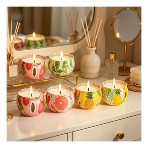 Juego de Velas Aromáticas en Frascos, Empaque Premium, Mezcla de Soya y Vainilla, Decoración para el Hogar, Colección Boutique, Elegante - Product Image 2