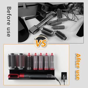 Soporte acrílico de montaje en pared, estante de almacenamiento, herramienta para <span class=keywords><strong>Dyson</strong></span> Airwrap, rizador, nuevo completo para el hogar, organizador de estantes de baño - Product Image 5