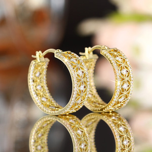 Orecchini a Cerchio con Farfalla Floreale Marquise per Donne, Gioielli Eleganti e alla Moda - Product Image 6