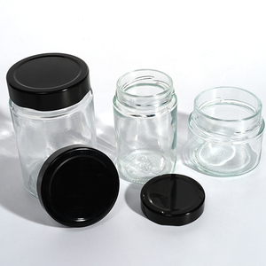 Mới tùy chỉnh nhãn hiệu riêng 500ml 750ml 280ml 180ml cao kín nhà bếp thực phẩm lưu trữ container lọ thủy tinh với nắp nhựa - Product Image 5