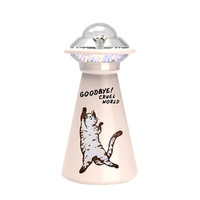 Bouteille d'eau en plastique PS réutilisables pour enfants, 2022 ml, avec couvercle de poupée, sans BPA, nouveau Style, dessin animé, 400