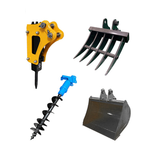 Accesorios para miniexcavadoras de bajo consumo de combustible: Barrenas para tierra, Rastrillos, Garrares, Cizallas hidráulicas, Enganche rápido, Cucharones para excavadora, Martillos hidráulicos - Product Image 4
