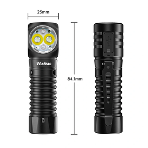 Wurkkos hd12 850lm קמפינג פנס פנס קדמי 29 ° נקודה + 120 ° שיטפון נטענת ראש מנורות - Product Image 1