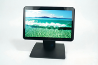 Monitor LCD TFT 10.1 Inci untuk Dinding, Bingkai Putih Hitam, Layar Kasir POS