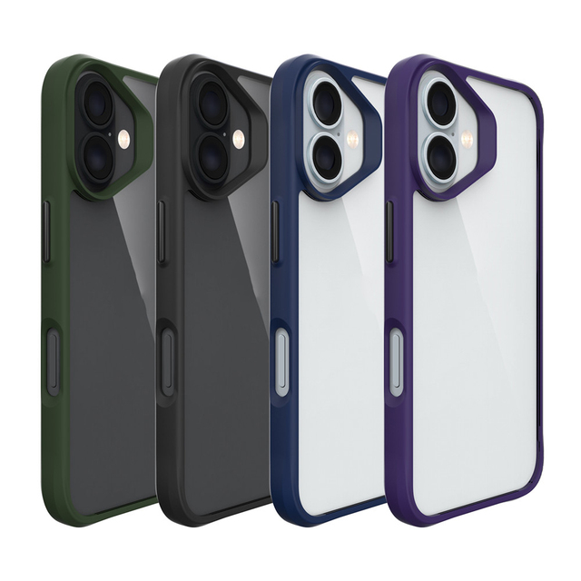 Clear Protective Case for iPhone 16 Plus 15 14 16 Pro Max 13 12 11 Shockproof Phone Shell Hybrid Hard PC Soft TPU Bumper Cover