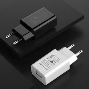 Quality EU Adapter DC5V 1A USB <strong>Interface</strong> Convenient Portable Black White Travel Phone Charging Head European Wall Charger Plug - Product Image 1