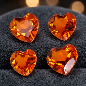 Natural Madeira <b>Citrine</b> Heat Treated High Grade 9mm 2.30 Carat Heart Shape Loose Cut Gemstone For Customized Jewelry Making - Product Image 1