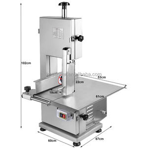 מכונת חיתוך עצמות חשמלית מסחרית לבשר קפוא, בשר בקר וקרח, עבור מסעדות וחקלאות - Product Image 3