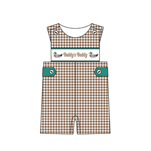 RTS Boutique - Mameluco de burbujas para bebé con bordado de patos Mallard y diseño 'Daddy's Buddy', 95% Algodón y Spandex, Ropa casual para recién nacido, Body - Product Image 3